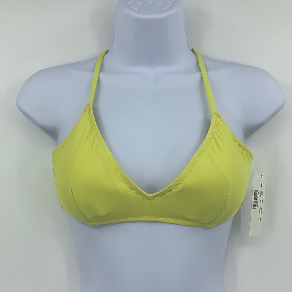 J.Crew Yellow Bikini Top Sz M NWT